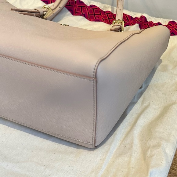 Tory Burch- York Oak Small Buckle Tote Handbag - Picture 6 of 10